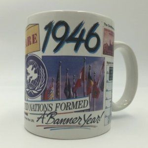 1946 Celebration Mug LanaTurner Bogie AirFoil CARE